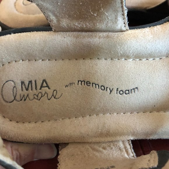 Mia Amore Black Strappy Sandals Size 9 - Picture 6 of 7